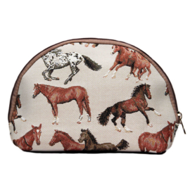 Make-up Tas Paarden Gobelin