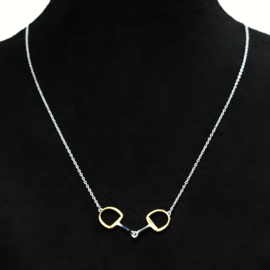 Ketting Paard Trens Zilver Goud