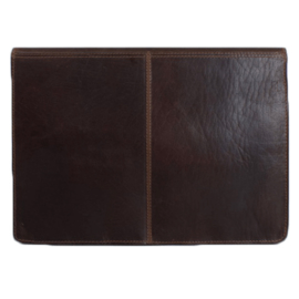 "Macklin" 15 "Laptop Sleeve Buffalo Leather - Dark Brown