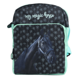 Schoudertasje `My Magic Horse` Zwart Paard