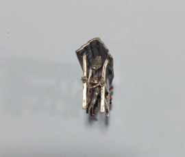 Miniatuur zilver smid met paard