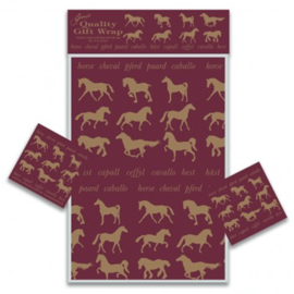 Paarden Cadeaupapier 2 vellen