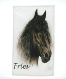 Gastenhanddoek  Fries Paard.