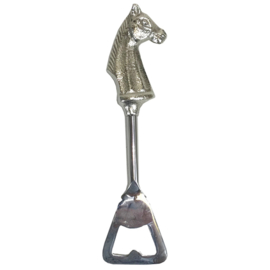Zilveren Flesopener Met Paardenhoofd