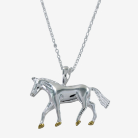 Halskette Pferd Silber