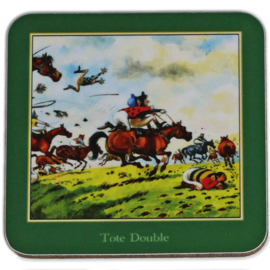 Onderzetterset Thelwell Race Paarden 6 stuks