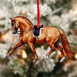 Kerstversiering Paard ornament ( 2stuks)