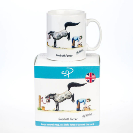 Tasse Pferd von Alex Underdown  "Good with Farrier