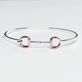 Armband Trensbit Zilver Rosé Goud