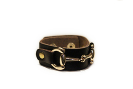 Armband met bit bruin