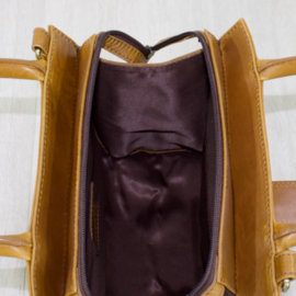Mini Handbag Horses Snaffle Natural Leather - Light Brown