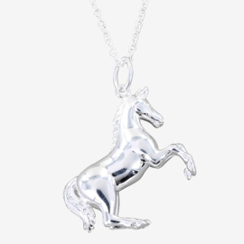 Ketting Stijgerend Paard - Sterling Zilver