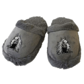Slippers Horse Head - Gray Size 24-29