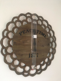 Peace Time Houten Wandklok 60cm