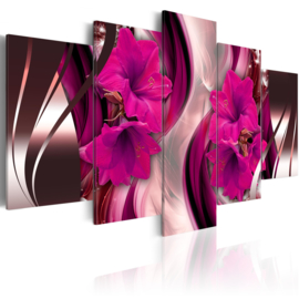 645 Roze Paarse Bloemen Modern