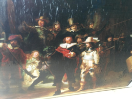 De Nachtwacht Rembrandt Canvas in Lijst 100x70cm