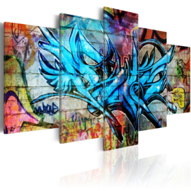 710 Blauw Graffiti