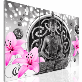 nr 89 Buddha Roze Bloemen