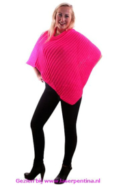 Poncho fluor pink