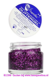 Glittergel paars