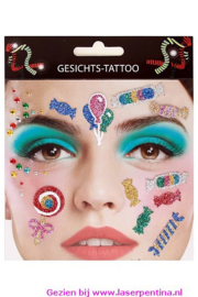 Gezicht sticker Candy