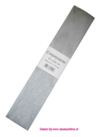 Crepe Papier zilver