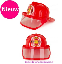 Brandweerhelm rood kind