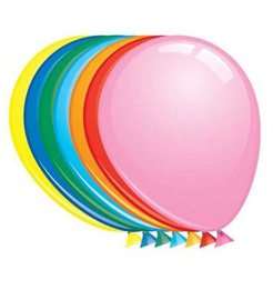 Effen Ballon 12" pastel kleur assorti [12]