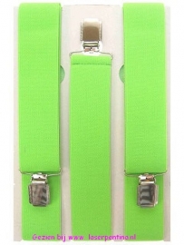 Bretel fluor groen 