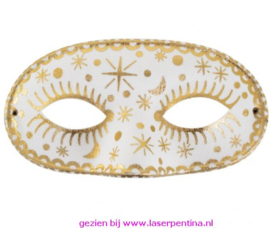 Oogmasker domino dore wit