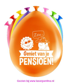 Thema Ballon Pensioen' [8] Ø 30 cm