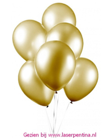 Effen metallic Ballon goud 12"