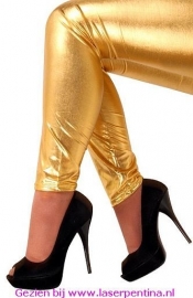 Legging metallic goud