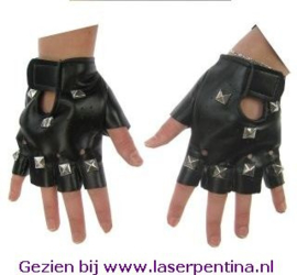 Punk Handschoenen zwart