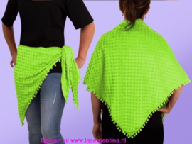 Sjaal Driehoek Neon groen