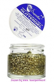 Glittergel goud