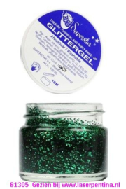 Glittergel groen