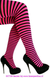 Panty streep roze/zwart