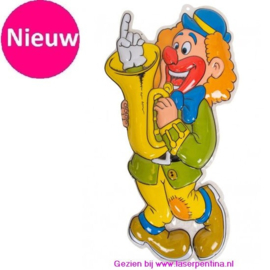 Wanddeco Clown groene Jas