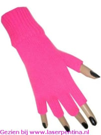 Vingerloze Handschoenen fluor pink