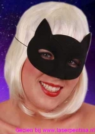 Oogmasker Kat zwart