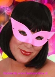 Oogmasker Vlinder pink