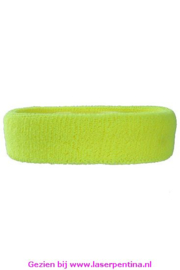 Hoofdbandje Neon Geel