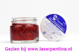 Glittergel rood