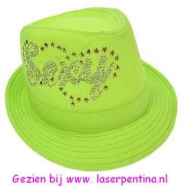 Kojak hoedje fluor groen