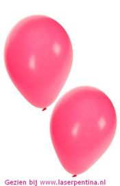 Effen Ballon  10" pink