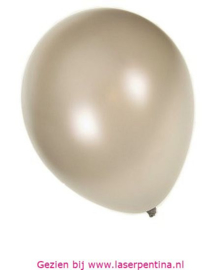 Effen Ballon 14" metallic zilver