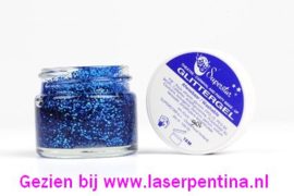 Glittergel blauw