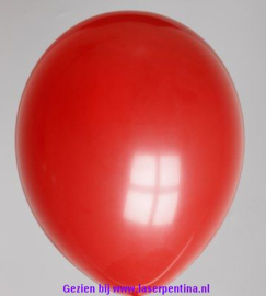 Effen Ballon 12" diep rood