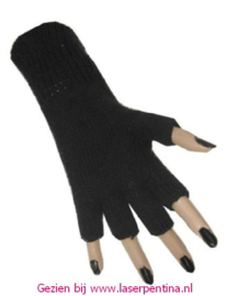 Vingerloze Handschoenen zwart